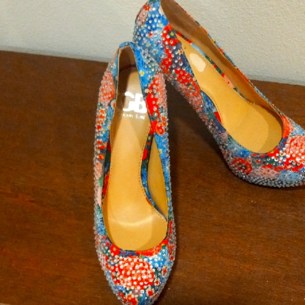 Gianni Bini Rhinestone Colorful Sequin Women's Shoes